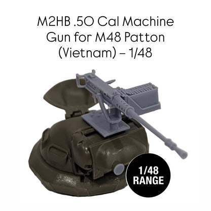 M2HB .50 Cal Machine Gun for M48 Patton (Vietnam) – 1/48