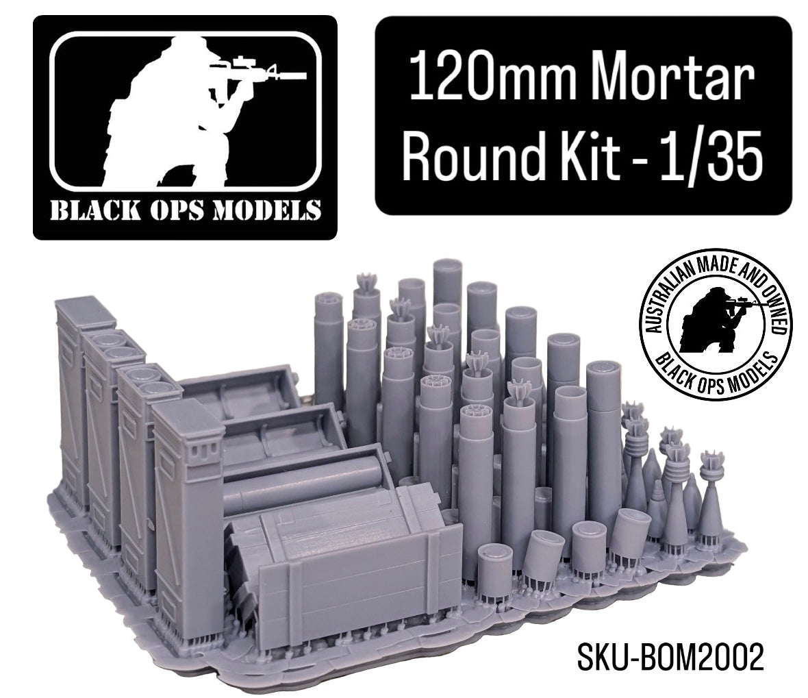 120mm Mortar Round Kit - 1/35