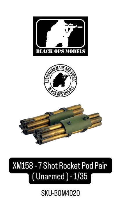 XM158 - 7 Shot Rocket Pod Pair ( Unarmed ) - 1/35