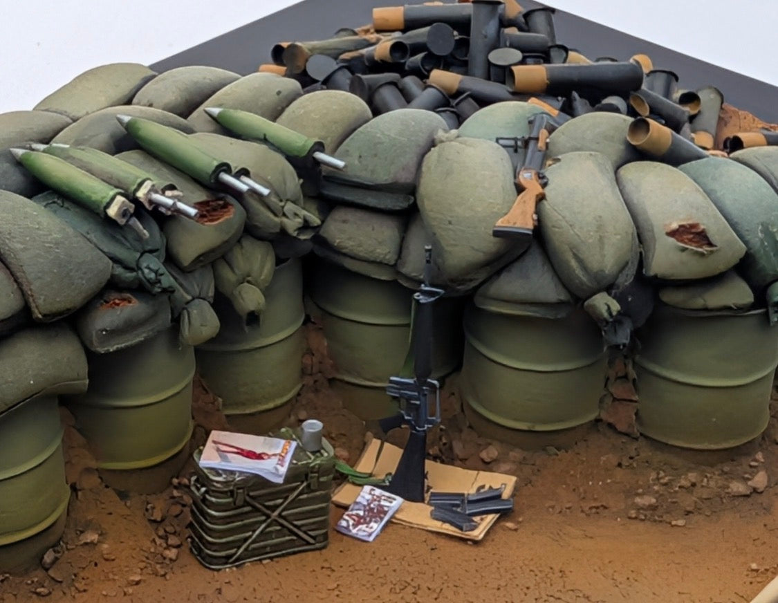 200L Drum Bunker Wall Set – 1/35