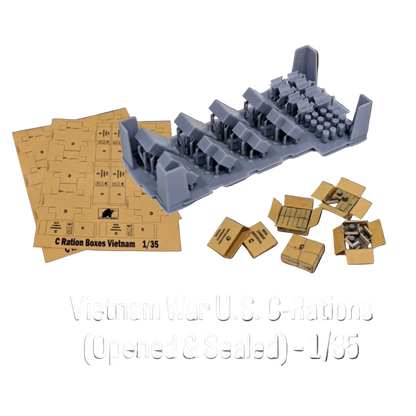Vietnam War U.S. C-Rations (Opened & Sealed) – 1/35