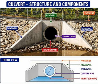 Concrete Culvert & Pipe Set - Large - 1/35