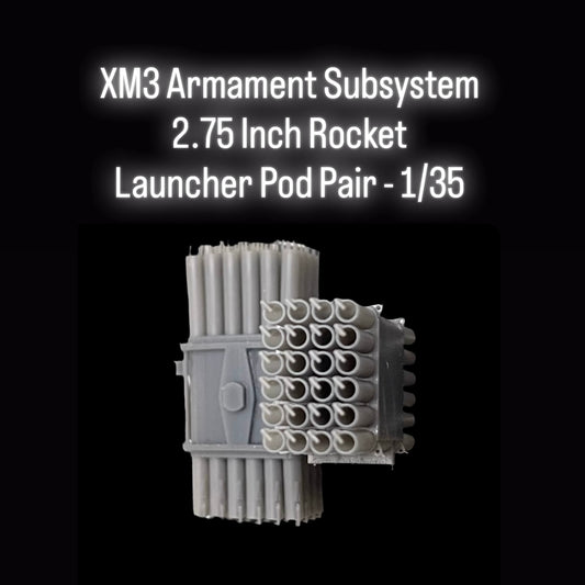 XM3 Armament Subsystem 2.75 Inch Rocket Launcher Pod Pair - 1/35