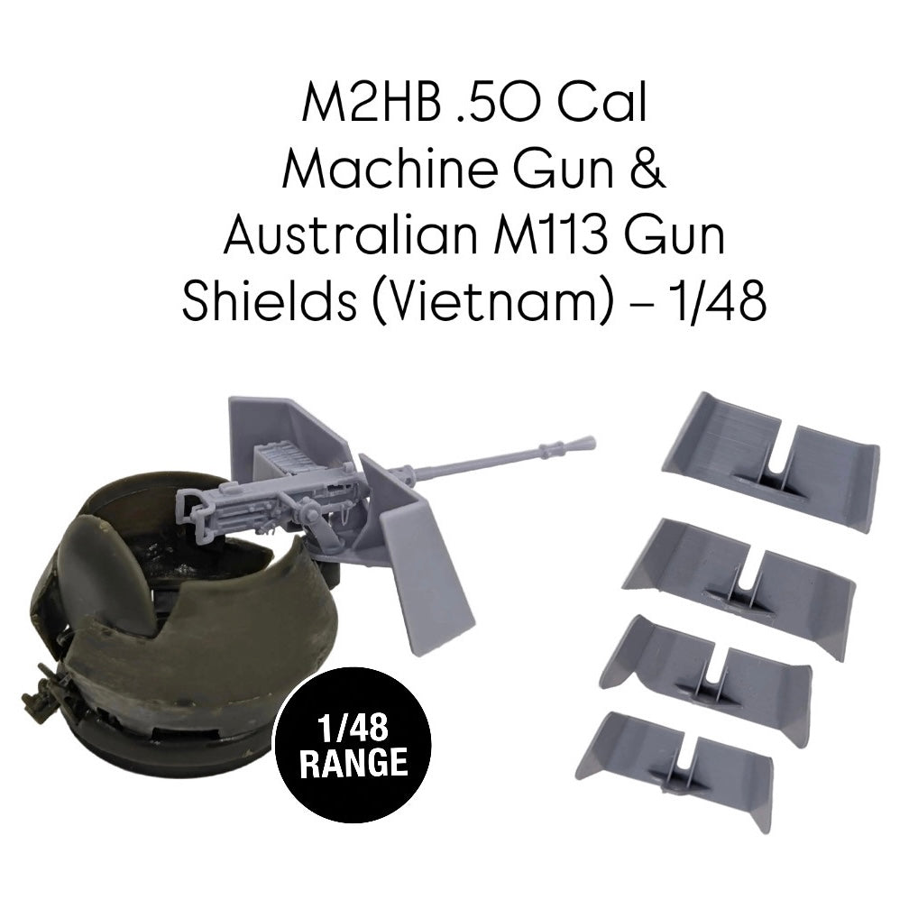 M2HB .50 Cal Machine Gun & Australian M113 Gun Shields (Vietnam) – 1/48