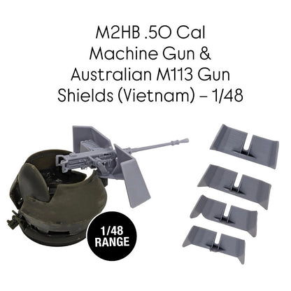 M2HB .50 Cal Machine Gun & Australian M113 Gun Shields (Vietnam) – 1/48