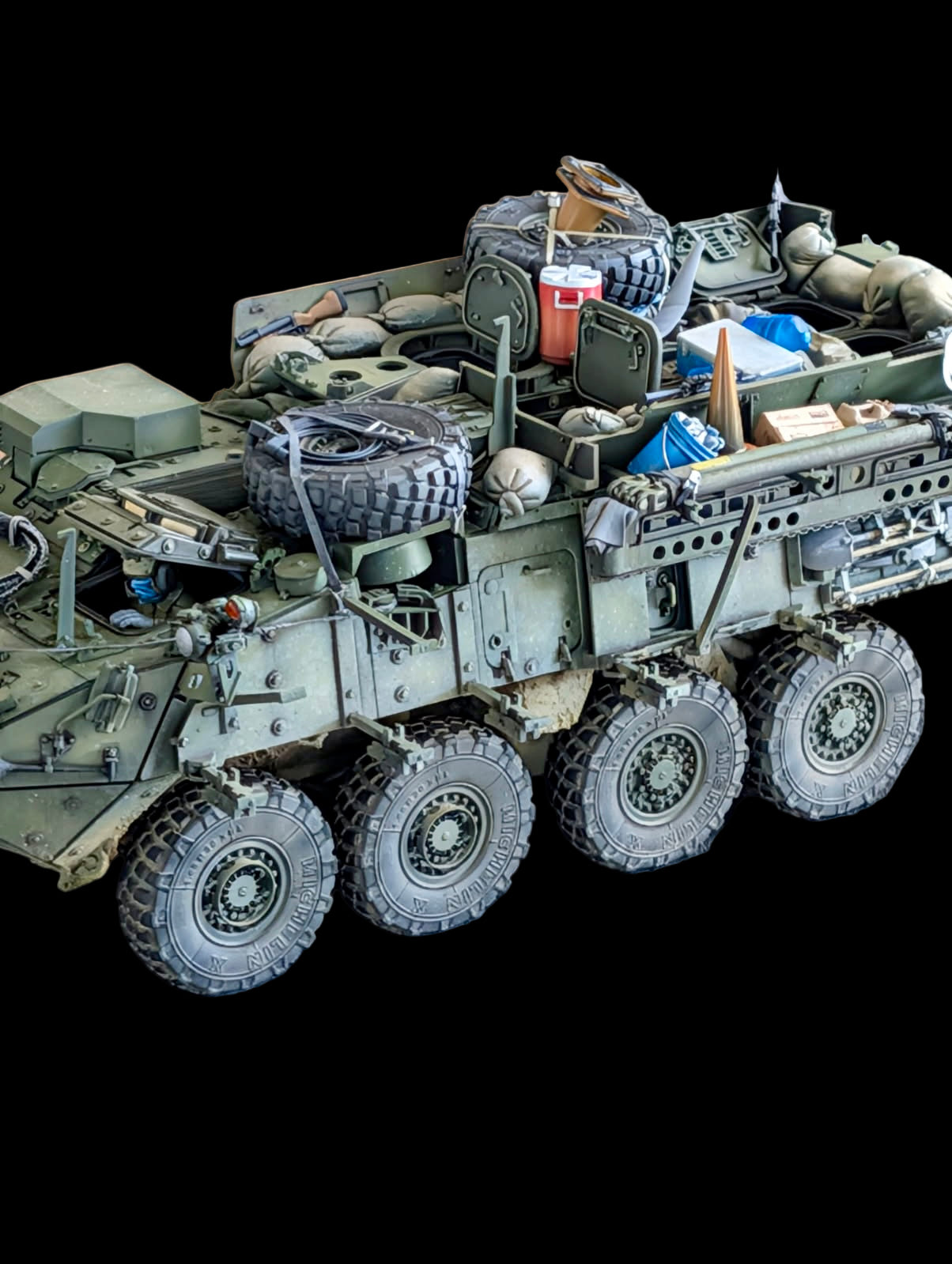 Stryker M1126 ICV Full Bar Armor Kit Conversion Kit 1/35 for AFV Club kit - Part AF35126