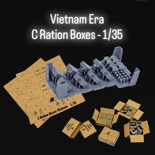 Vietnam War U.S. C-Rations (Opened & Sealed) – 1/35
