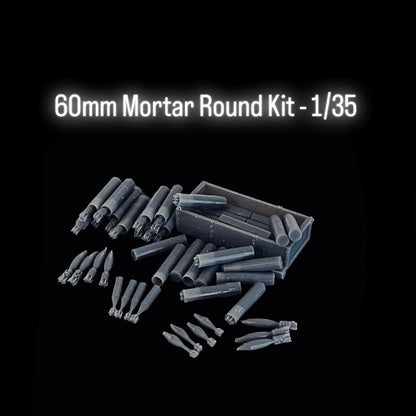 60mm Mortar Round Kit - 1/35