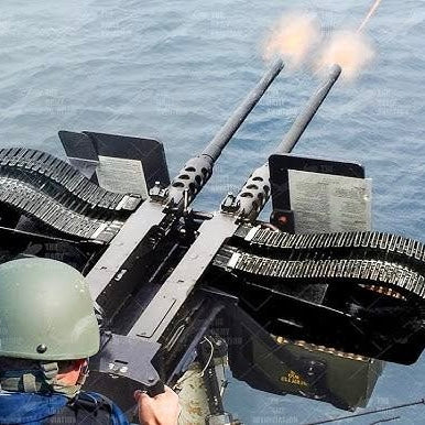 Twin .50 Cal Machine Gun Set Right & Left Feed- 1/35