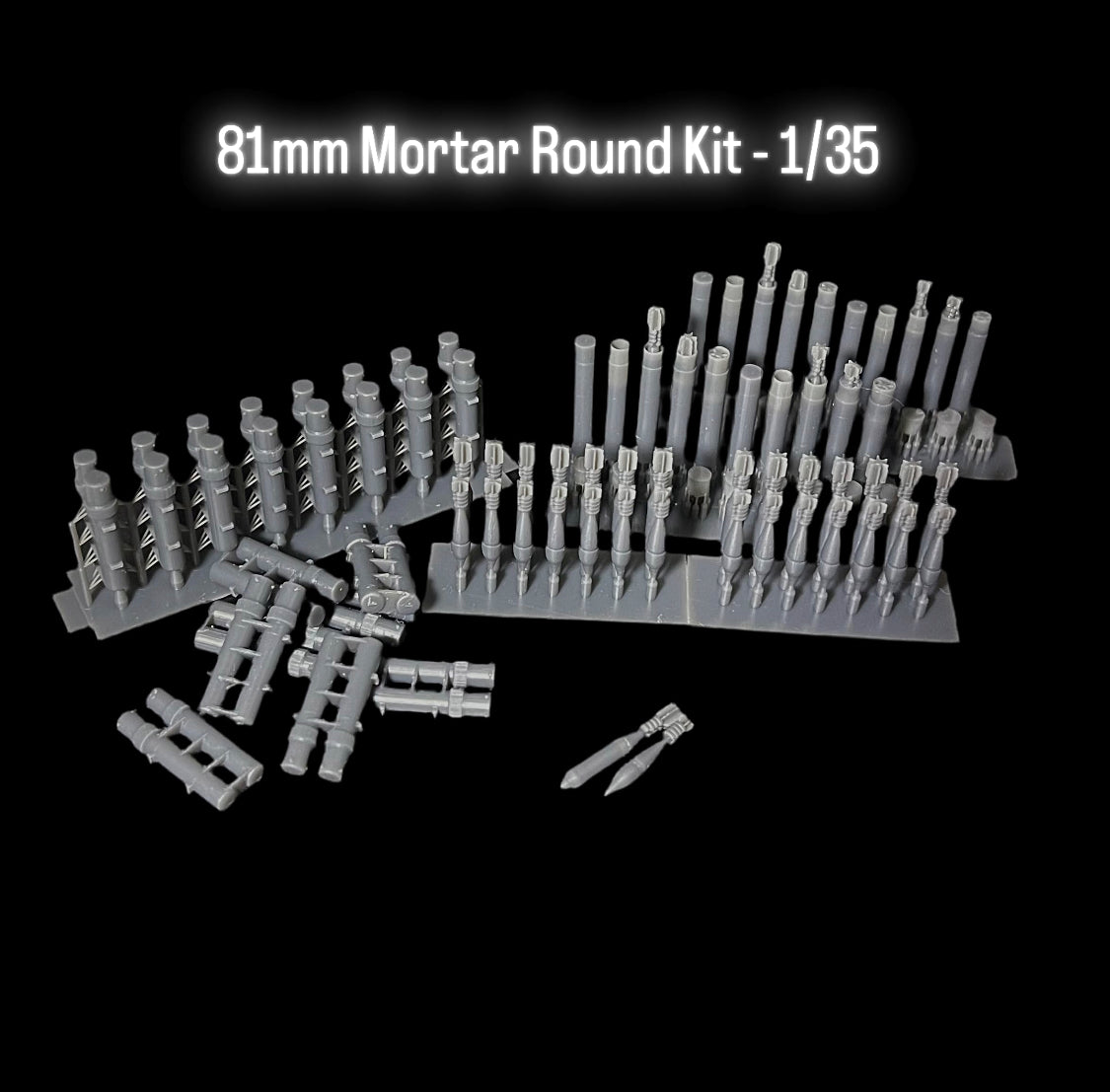 81mm Mortar Round Kit - 1/35