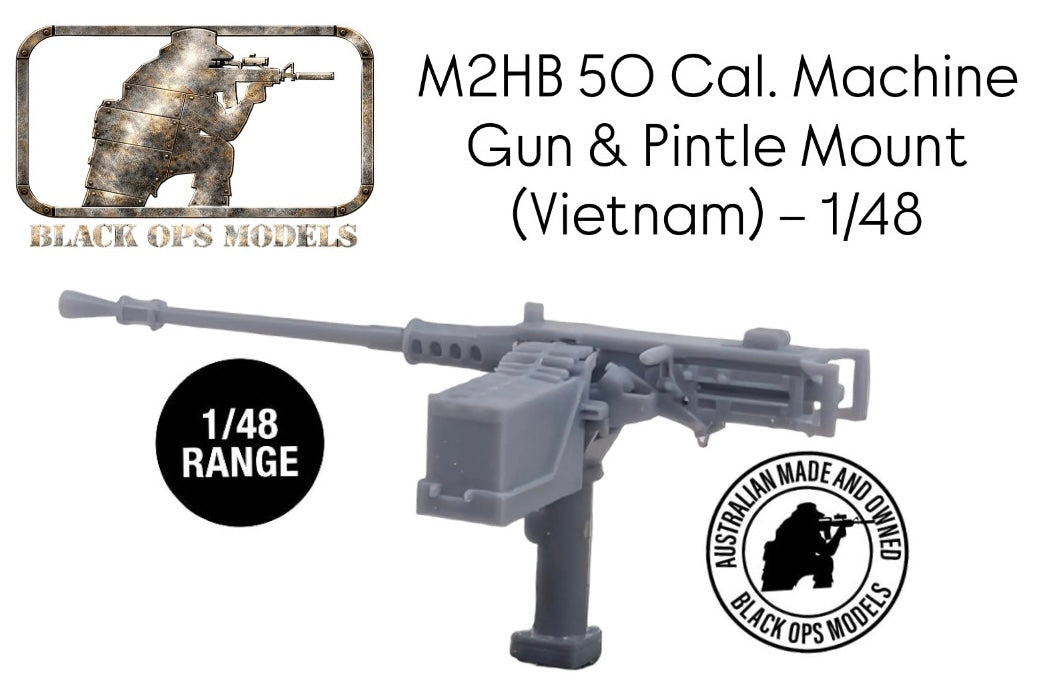 M2HB 50 Cal. Machine Gun & Pintle Mount (Vietnam) – 1/48