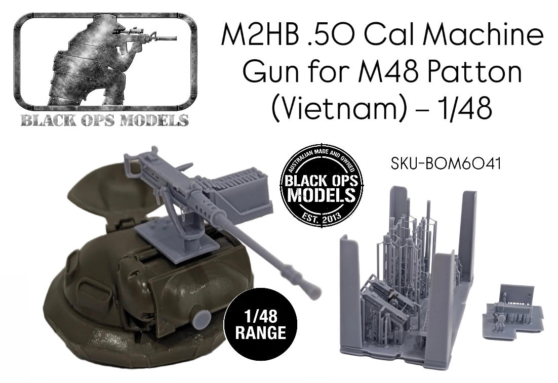 M2HB .50 Cal Machine Gun for M48 Patton (Vietnam) – 1/48