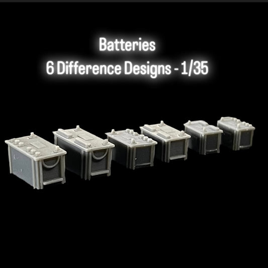 Batteries - 6 Difference Designs - 1/35