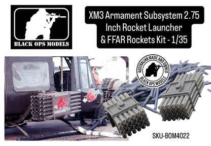 XM3 Armament Subsystem 2.75 Inch Rocket Launcher & FFAR Rockets Kit - 1/35
