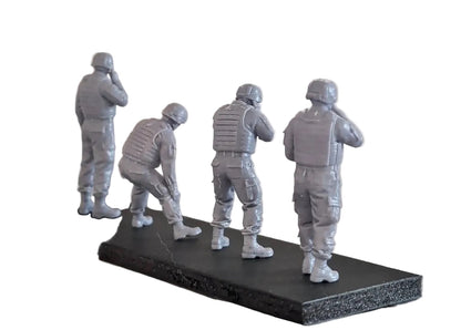 US 81mm Mortar Team & Ammunition Set - 1/48