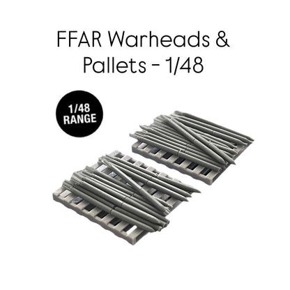 FFAR Warheads & Pallets - 1/48