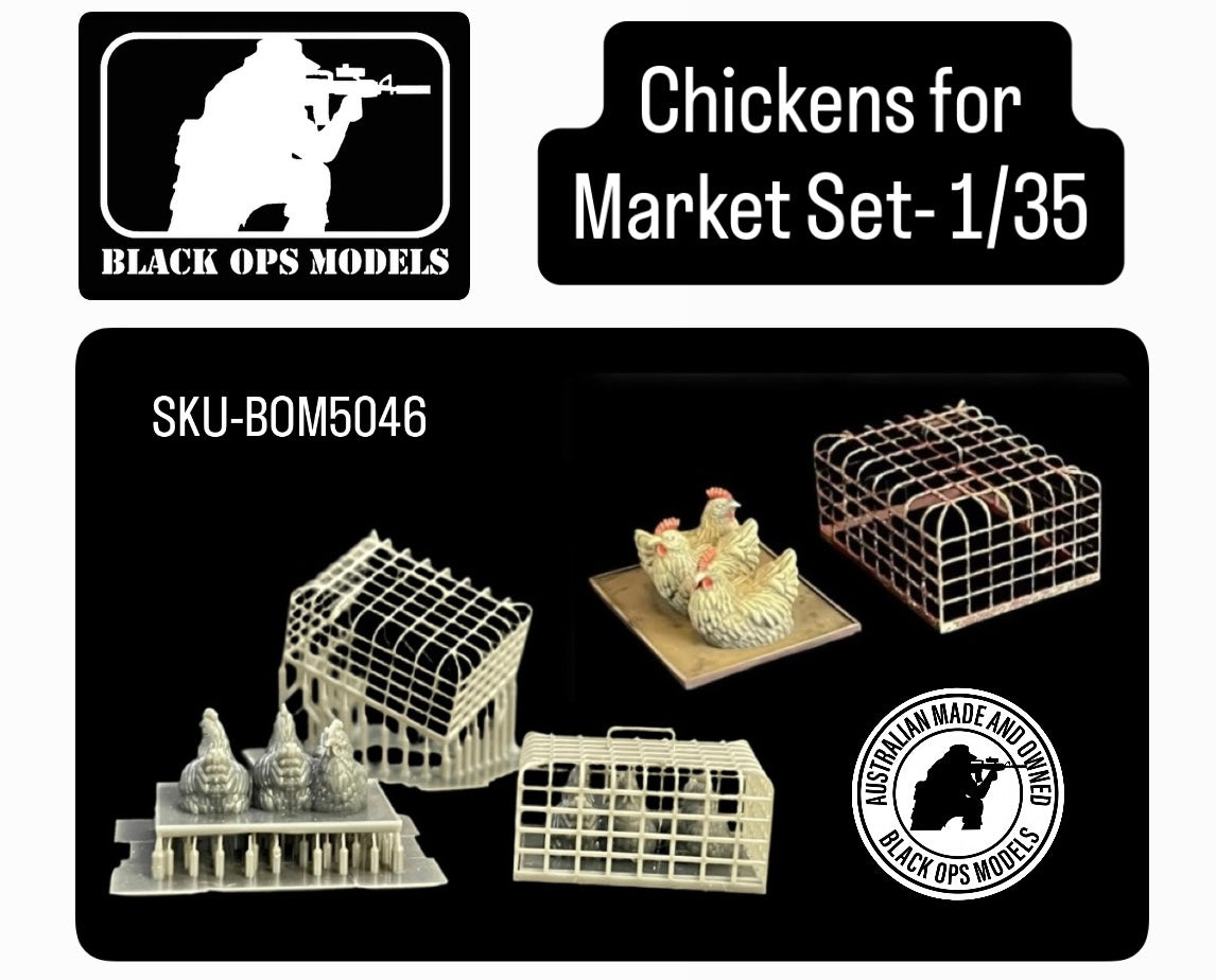 Chickens for Market Set- 1/35