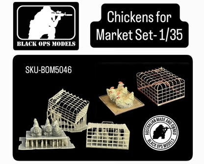 Chickens for Market Set- 1/35