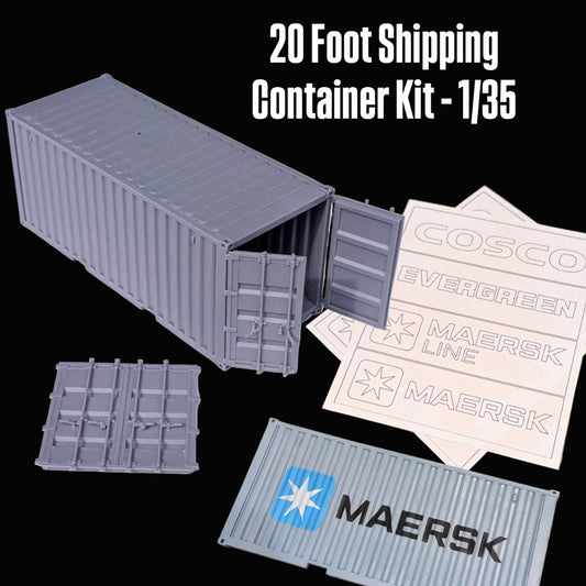 20 Foot Shipping Container Kit - 1/35