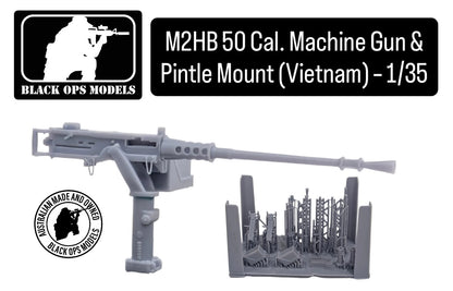 M2HB 50 Cal. Machine Gun & Pintle Mount (Vietnam) – 1/35