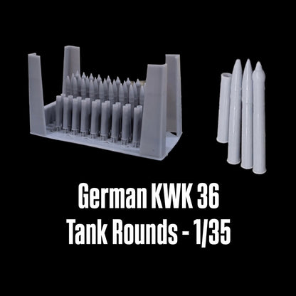 German 8.8cm KwK 36 Ammunition Set – 1/35