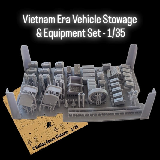 Vietnam Era Vehicle Stowage & Equipment Set - 1/35