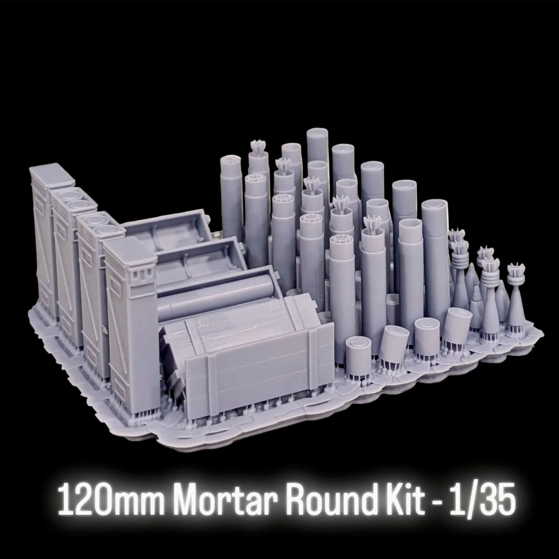 120mm Mortar Round Kit - 1/35