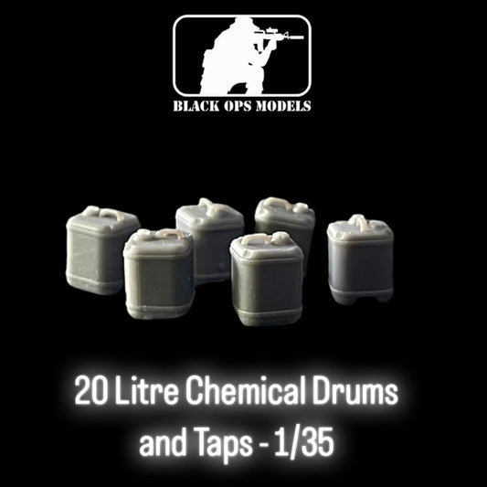 20 Litre Chemical Drums and Taps - 1/35