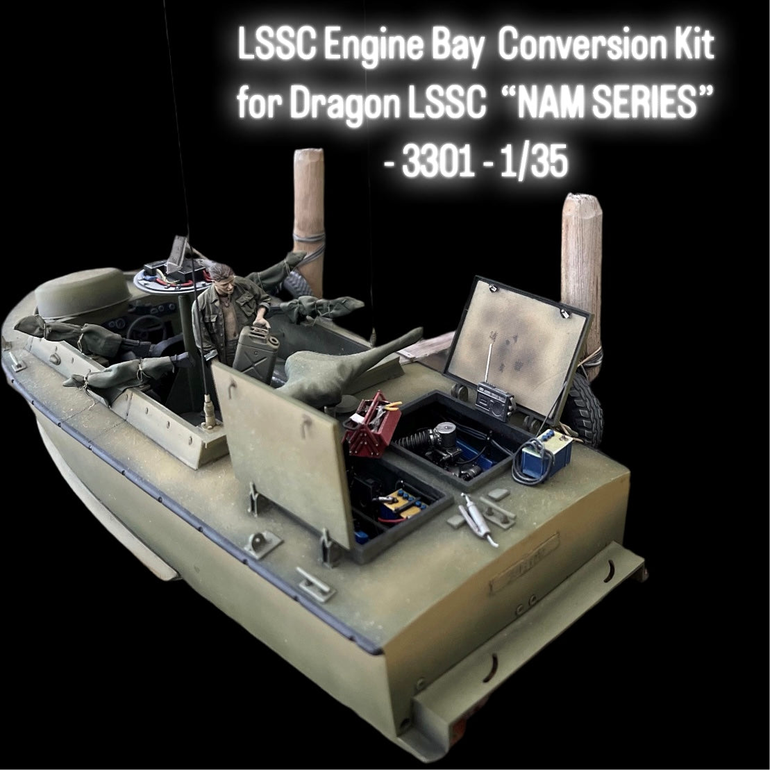 LSSC Engine Bay  Conversion Kit  for Dragon LSSC  “NAM SERIES” - 3301 - 1/35