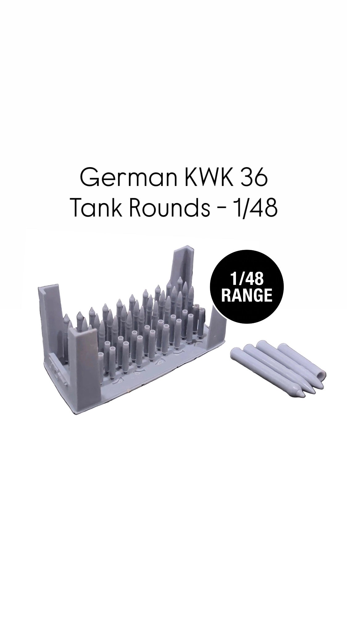 German 8.8cm KwK 36 Ammunition Set – 1/48