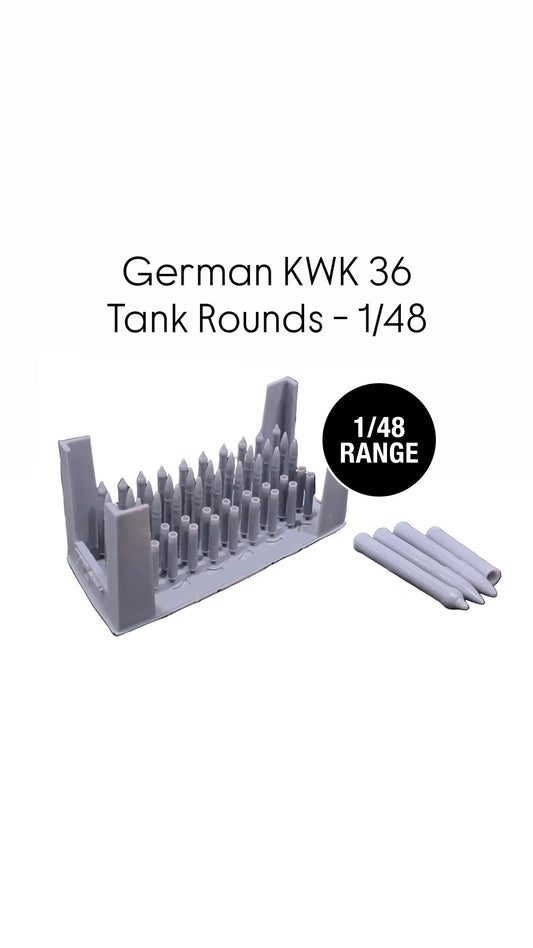 German 8.8cm KwK 36 Ammunition Set – 1/48