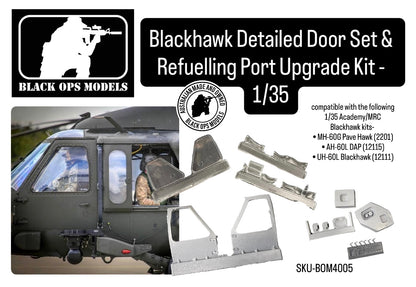 Blackhawk Detailed Door Set and Refuelling Port Upgrade Kit - 1/35