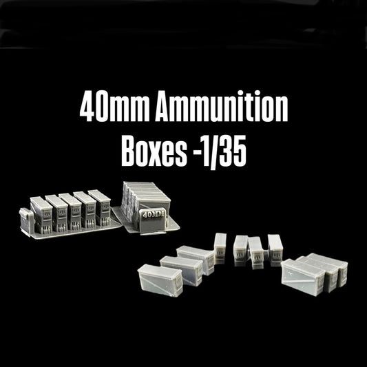 40mm Ammunition Boxes -1/35