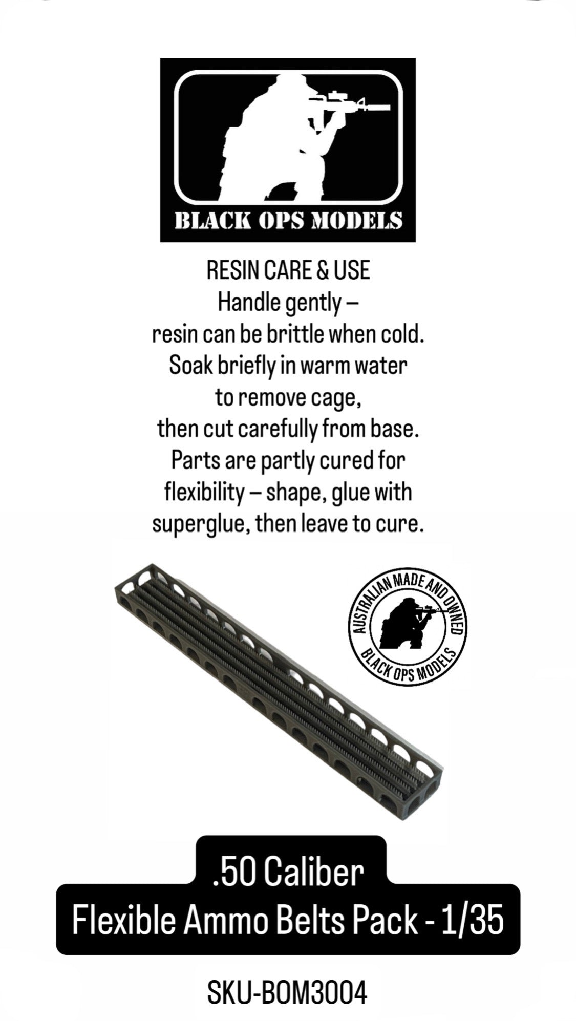 .50 Caliber Flexible Ammo Belts Pack - 1/35