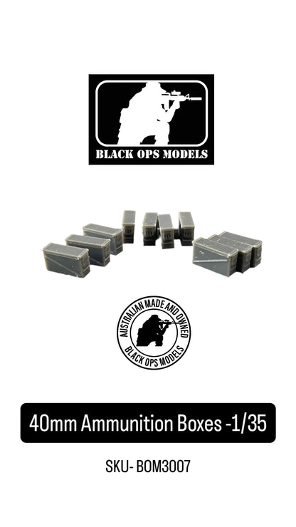 40mm Ammunition Boxes -1/35