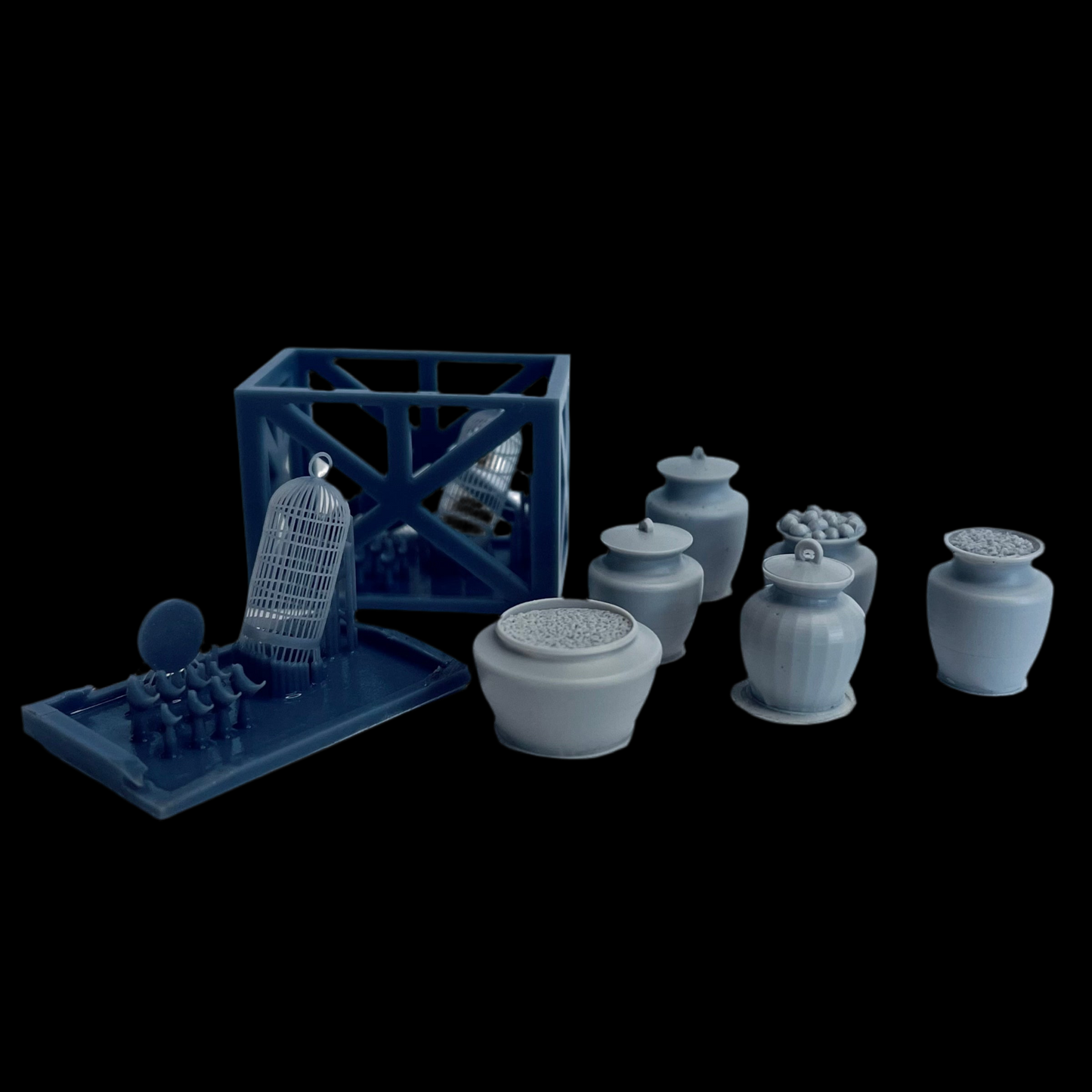 Vietnamese Foods Urns and Bird Cages - 1/35