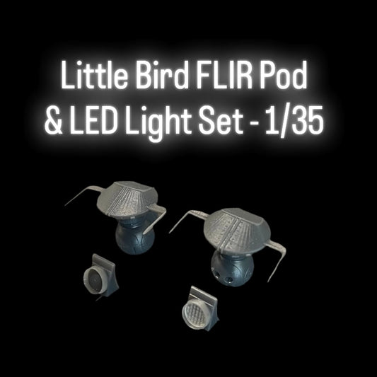 Little Bird FLIR Pod & LED Light Set - 1/35