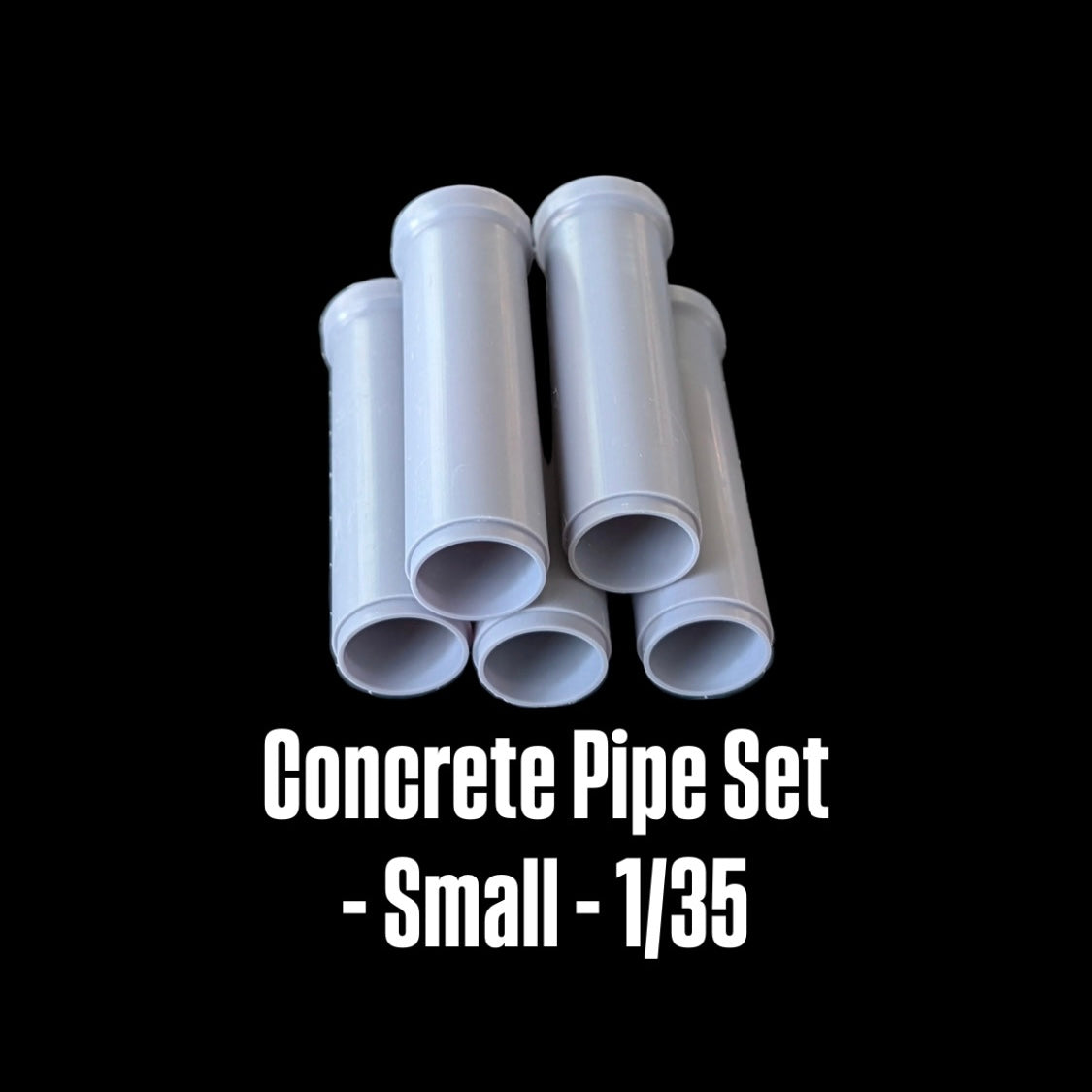 Precast Concrete Pipe Set – Small – 1/35