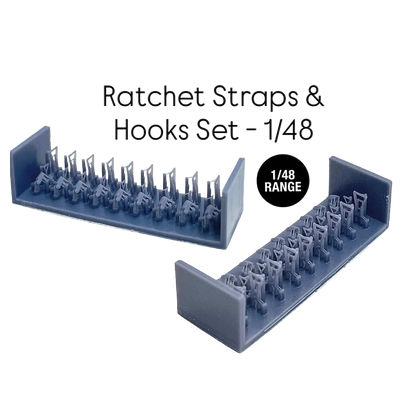 Ratchet Straps and Hooks Set - 1/48