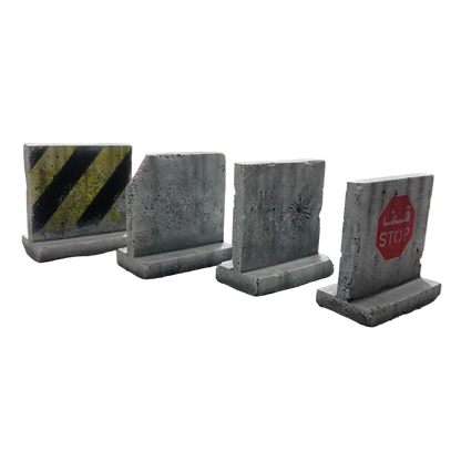Texas T Barriers Battle Damage Set -1/48