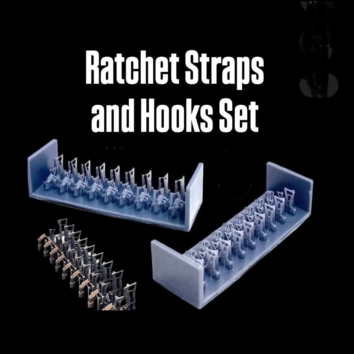Ratchet Straps and Hooks Set