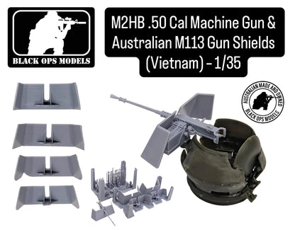 M2HB .50 Cal Machine Gun & Australian M113 Gun Shields (Vietnam) – 1/35
