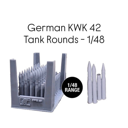 German 7.5cm KwK 42 Ammunition Set – 1/48