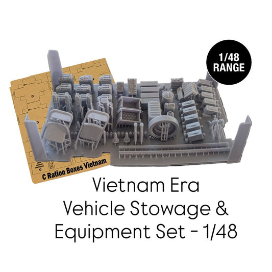 Vietnam Era Vehicle Stowage & Equipment Set - 1/48