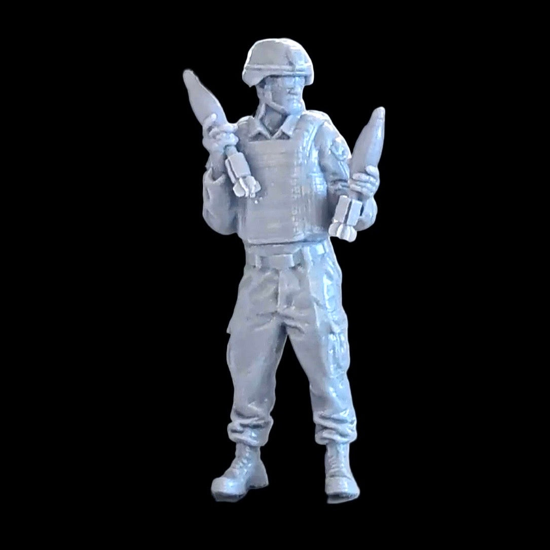 US 81mm Mortar Team & Ammunition Set - 1/48