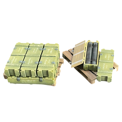 105mm Howitzer Ammunition Boxes and Pallet - 1/35