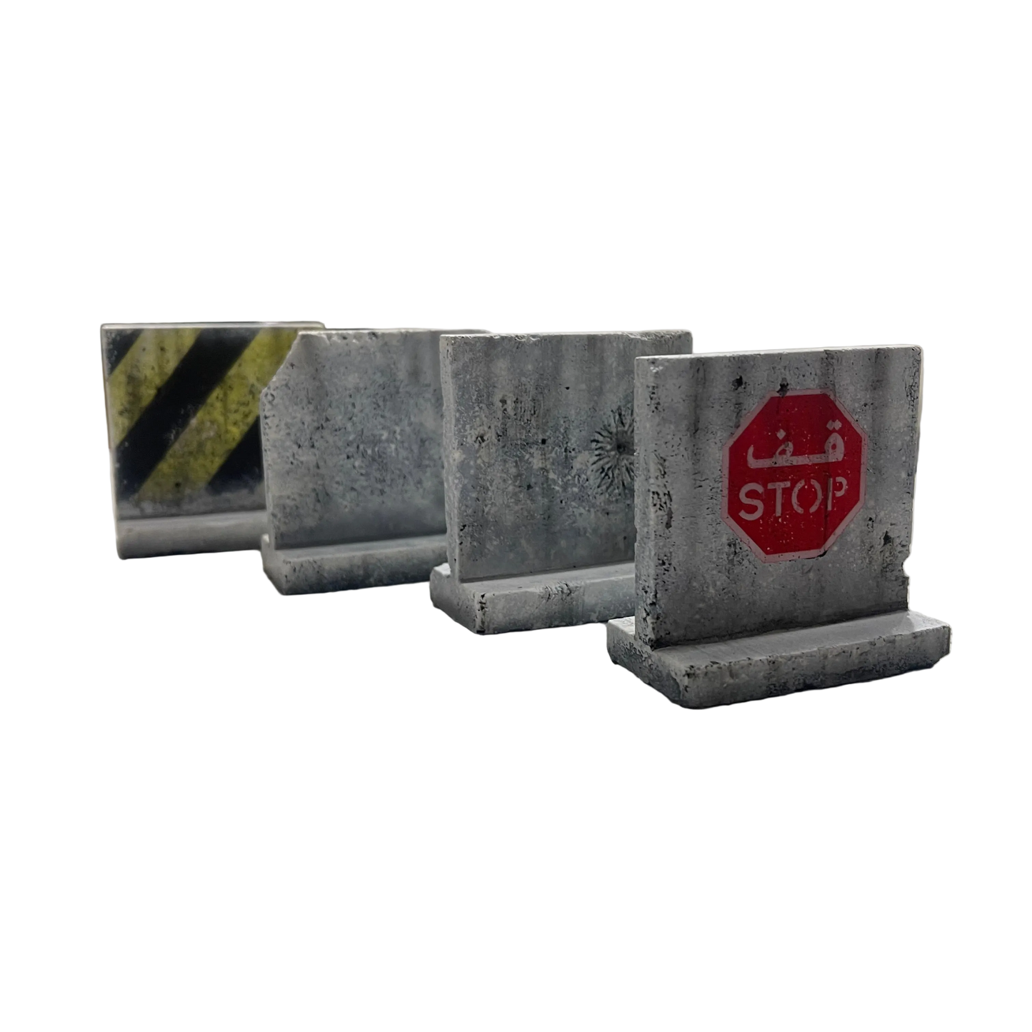 Texas T Barriers Battle Damage Set -1/48