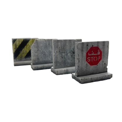 Texas T Barriers Battle Damage Set -1/48