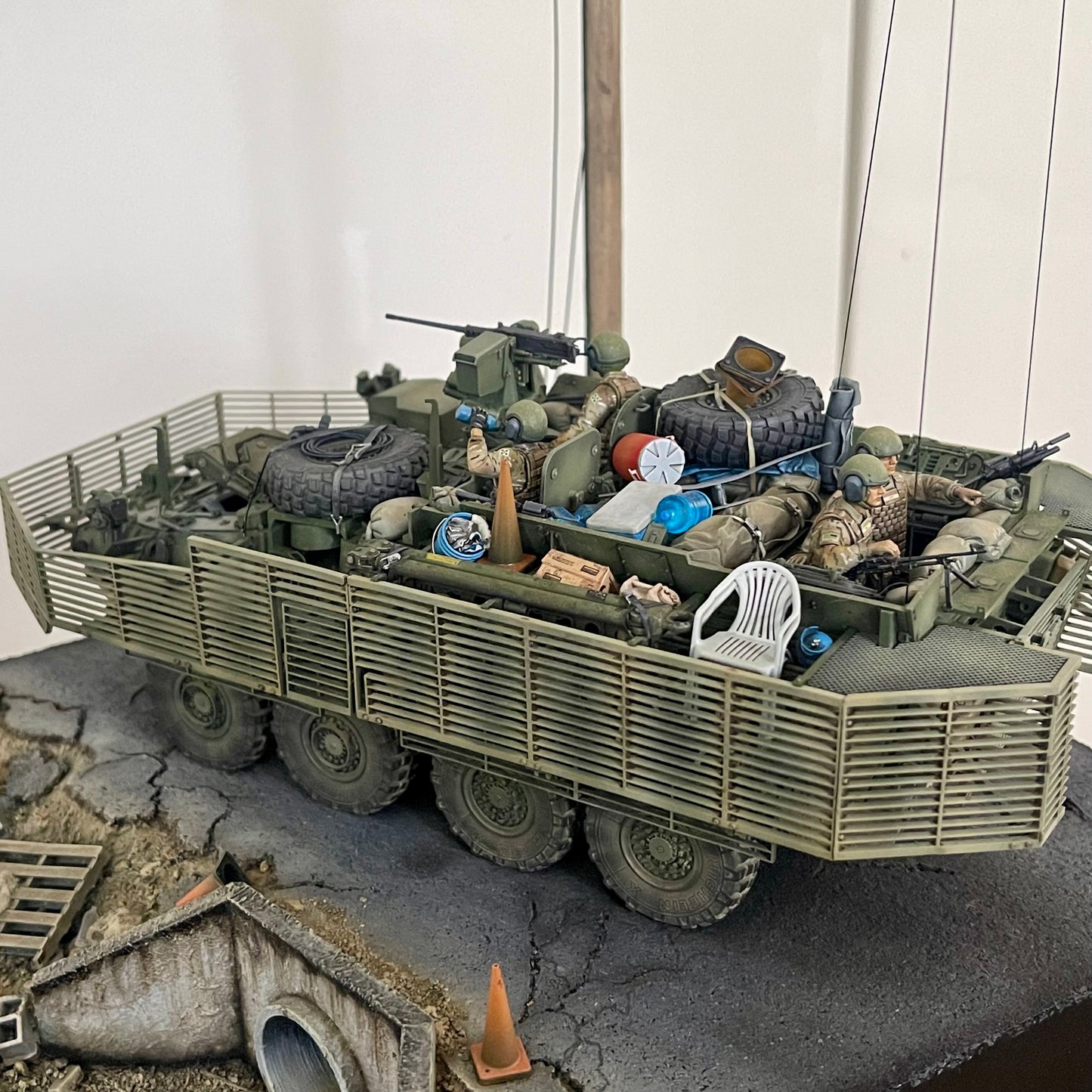 Stryker M1126 ICV Full Bar Armor Kit Conversion Kit 1/35 for AFV Club kit - Part AF35126