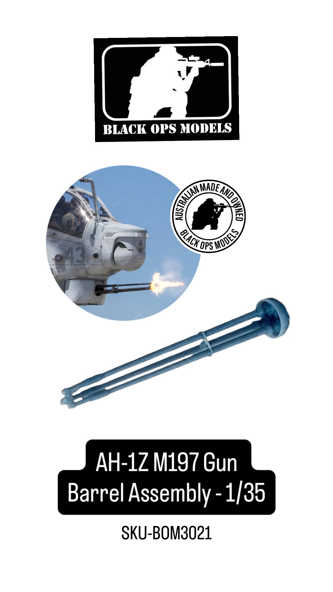 AH-1Z M197 Gun Barrel Assembly - 1/35